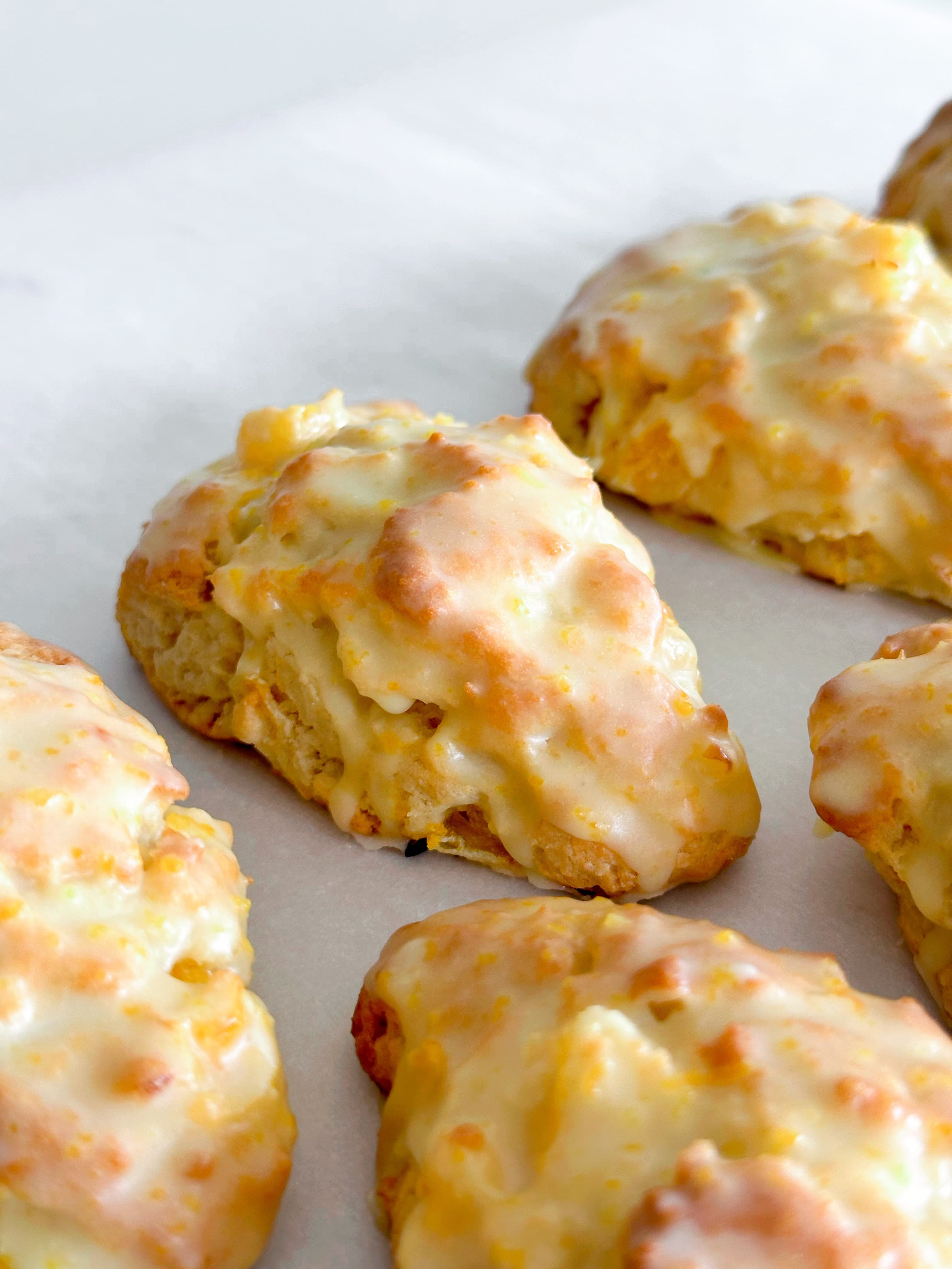 Iced Mandarin Orange Scones
