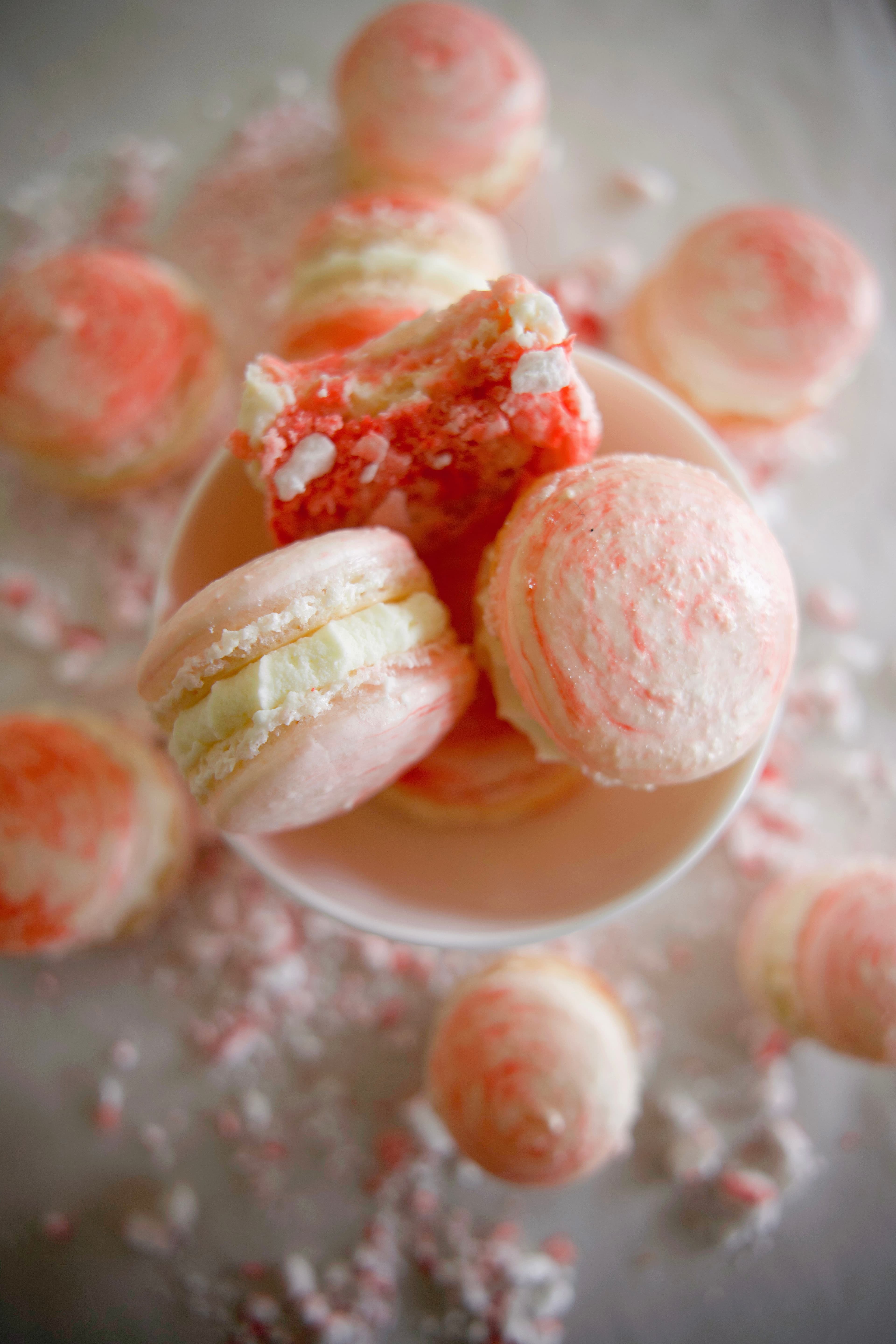 Peppermint Macarons