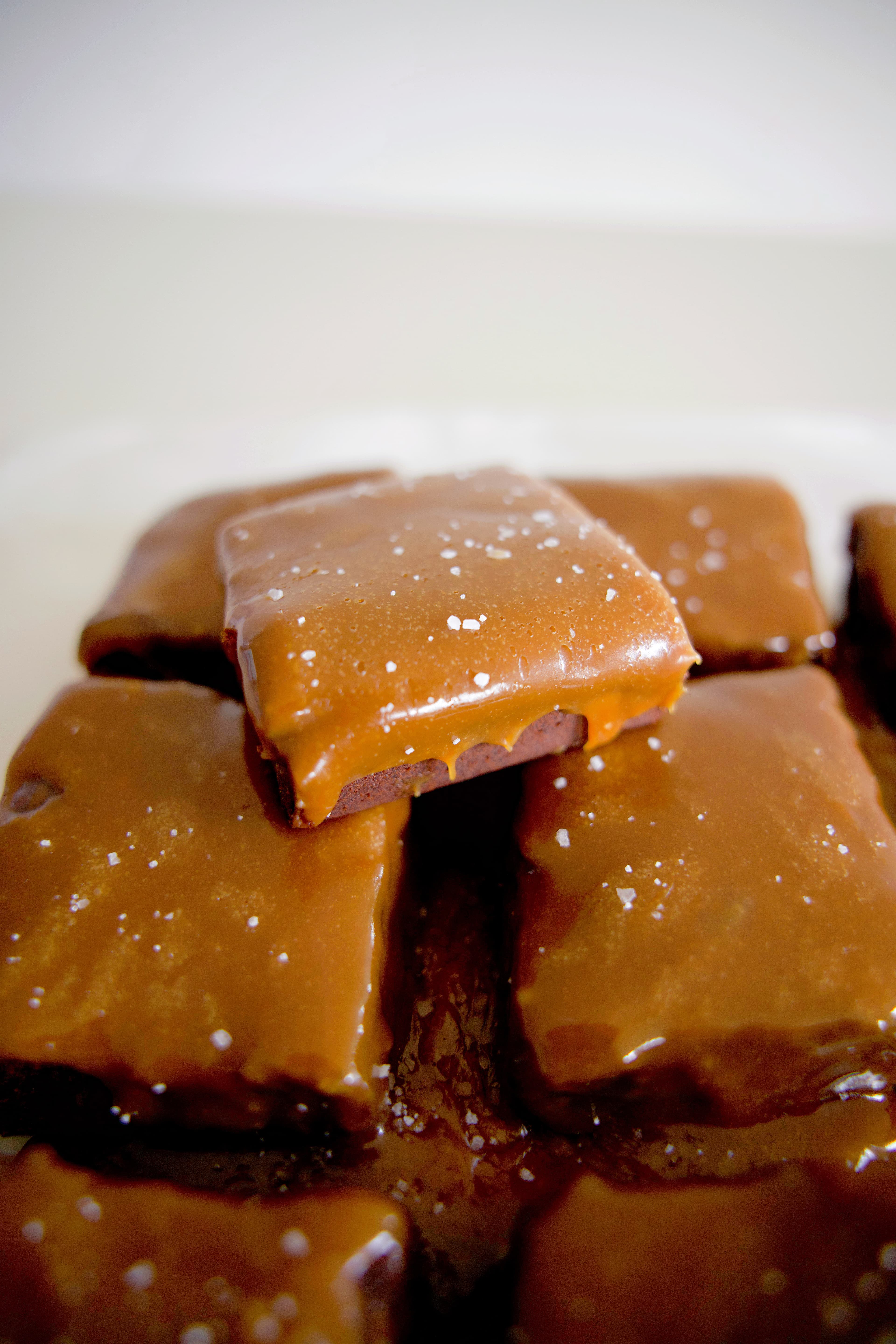 Salted Caramel Espresso Brownies