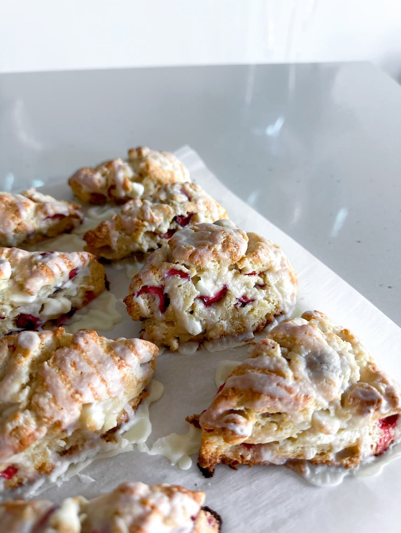 White Chocolate Cranberry Scones