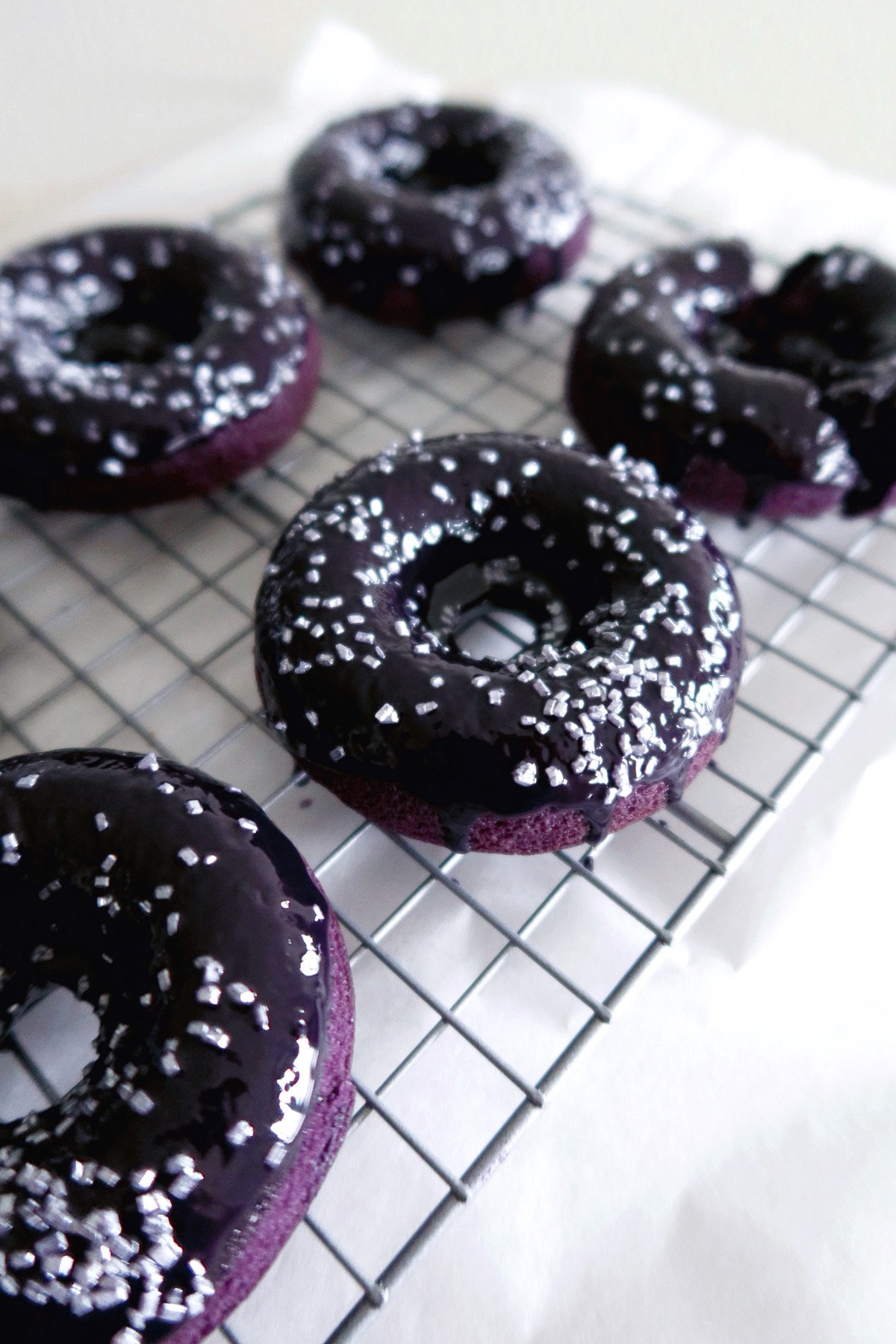 Baked Ube Donuts with Ube Glaze