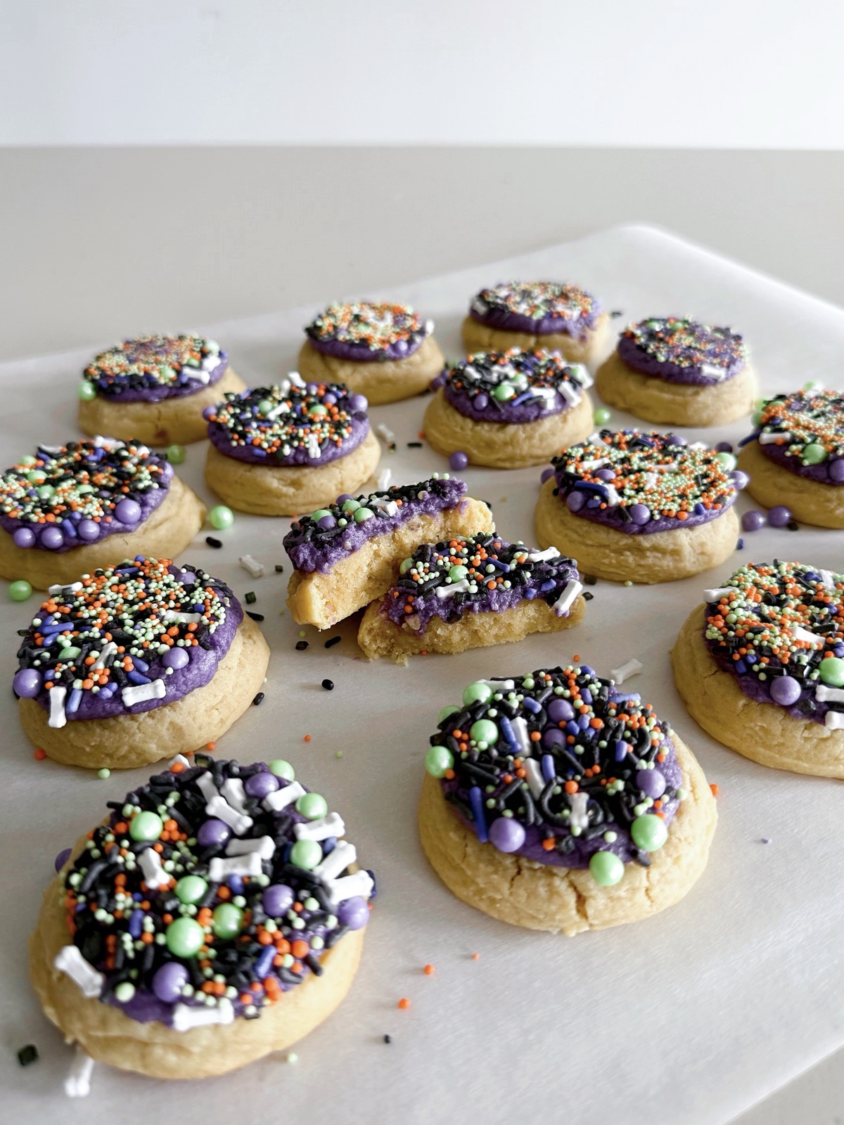 Halloween Frosted Sugar Cookies