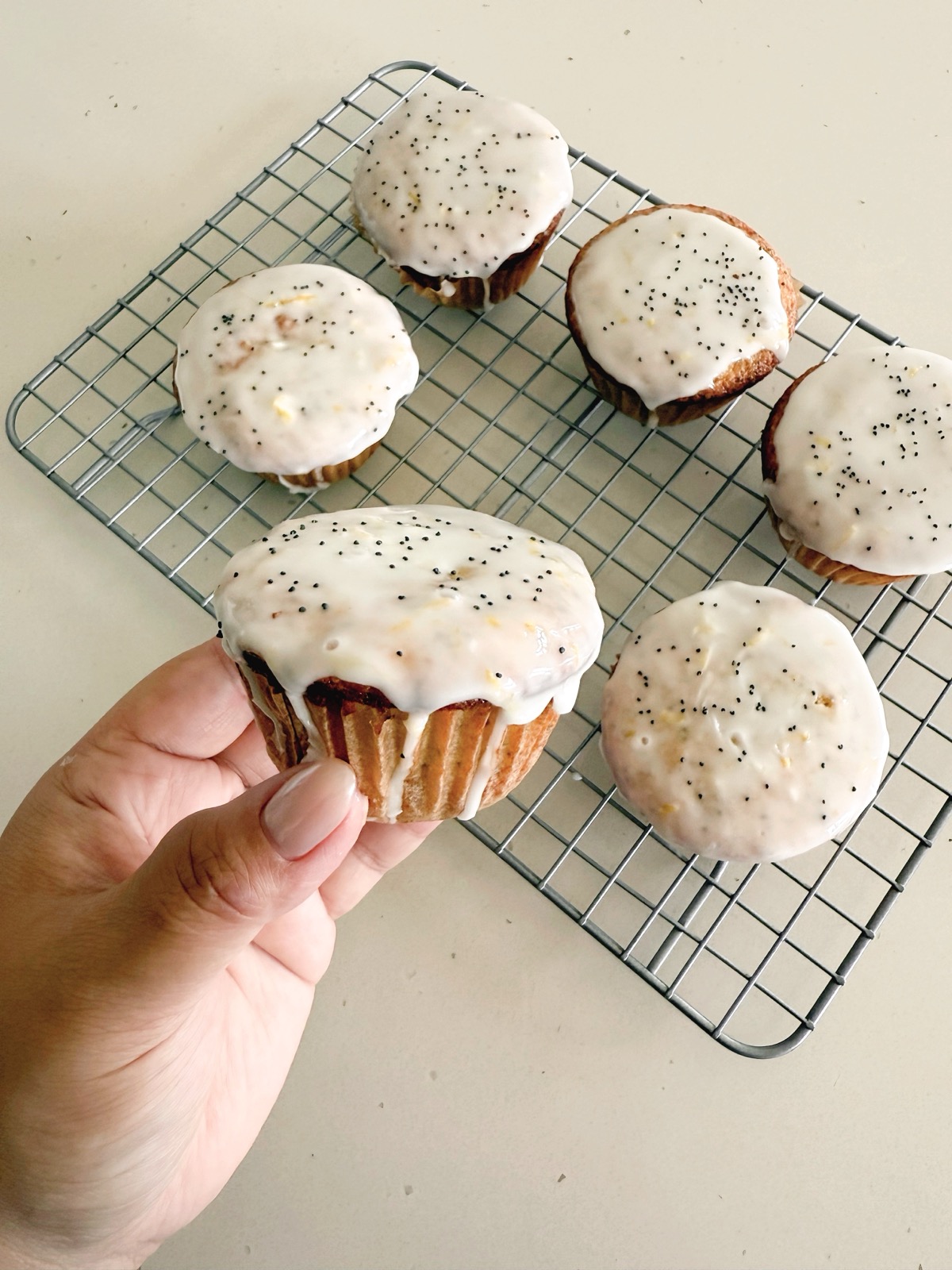 Lemon Poppy Seed Muffins with Lemon Glaze