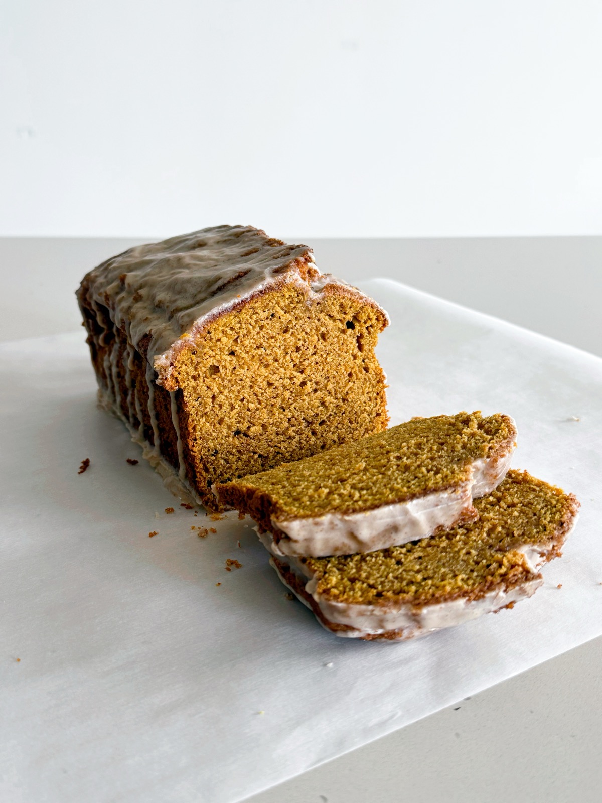 Maple Glazed Chai Pumpkin Bread