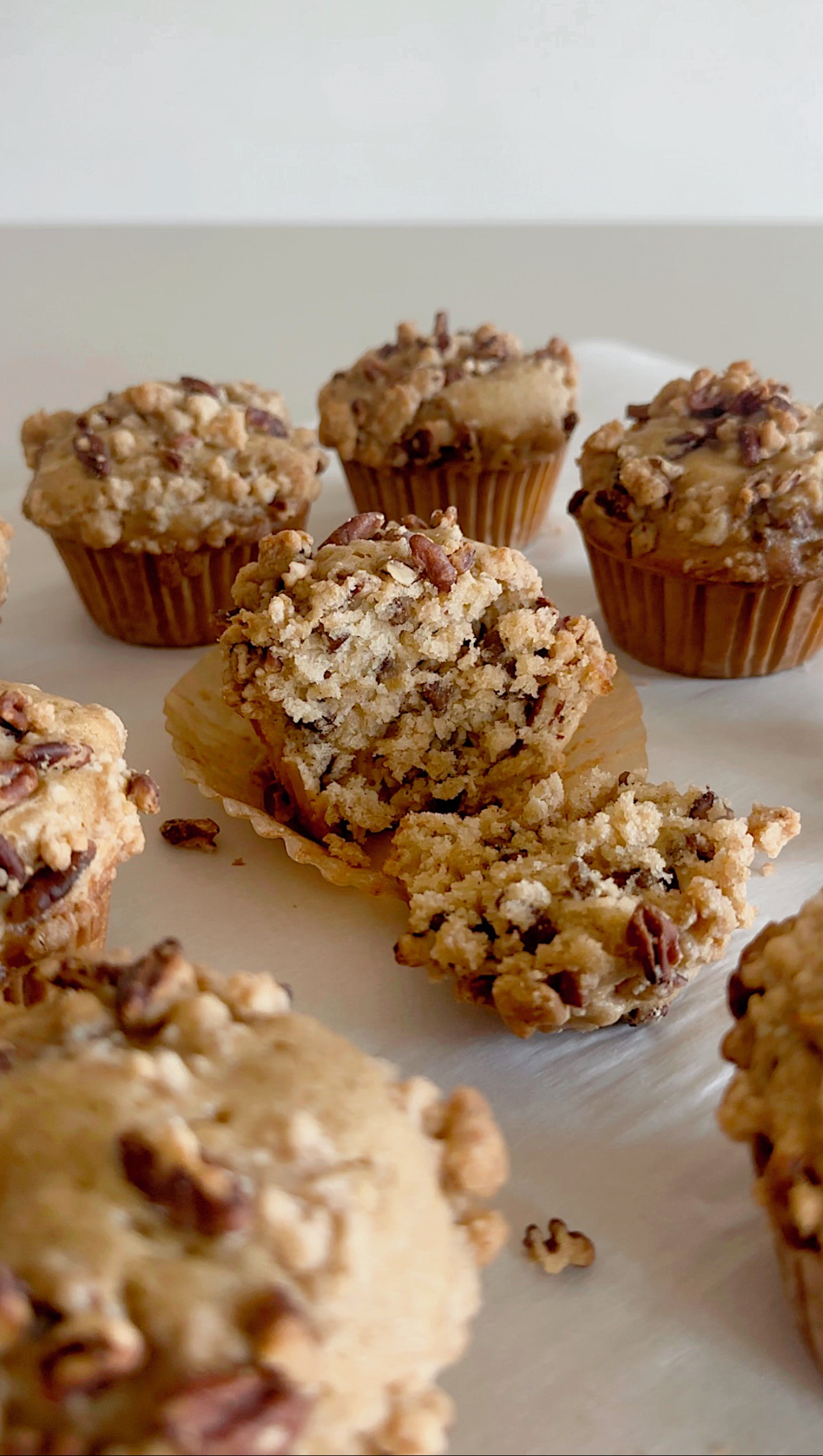Maple Pecan Streusel Muffins