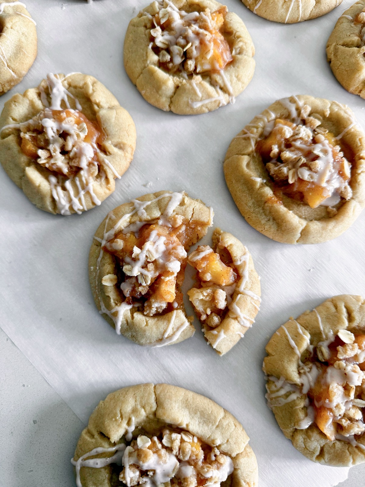 Peach Crumble Cookies