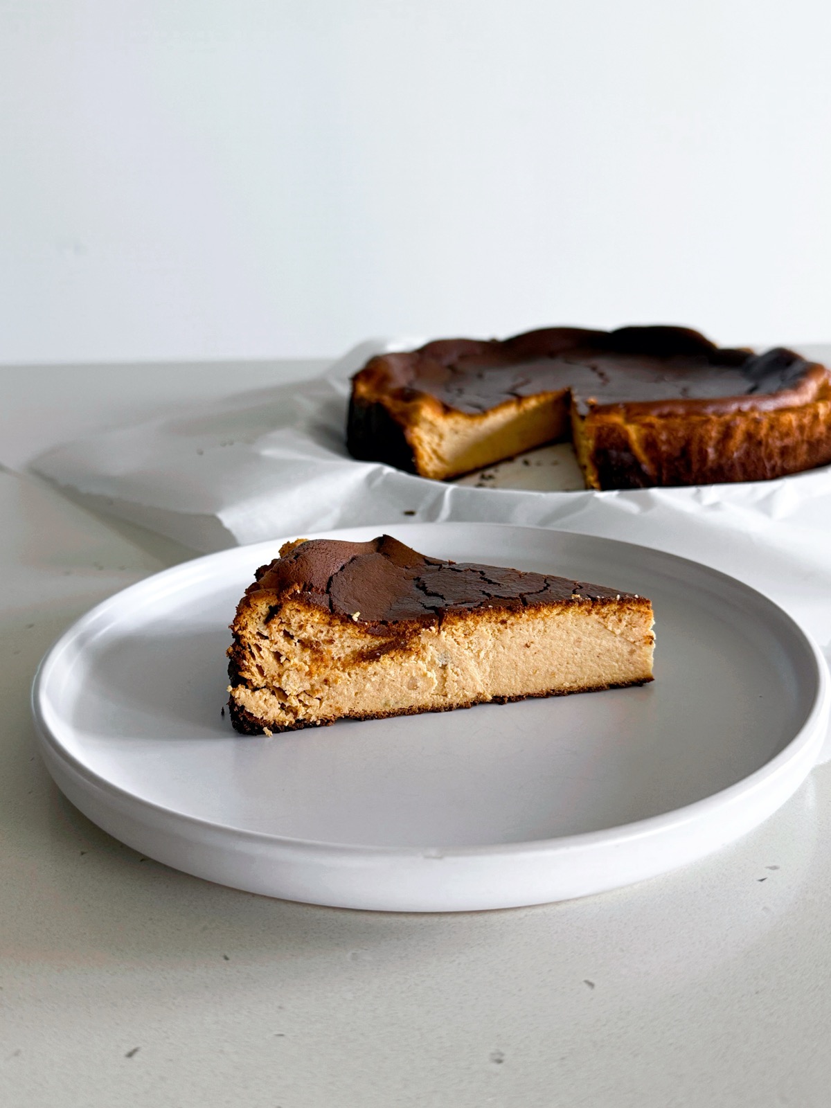 Pumpkin Basque Cheesecake