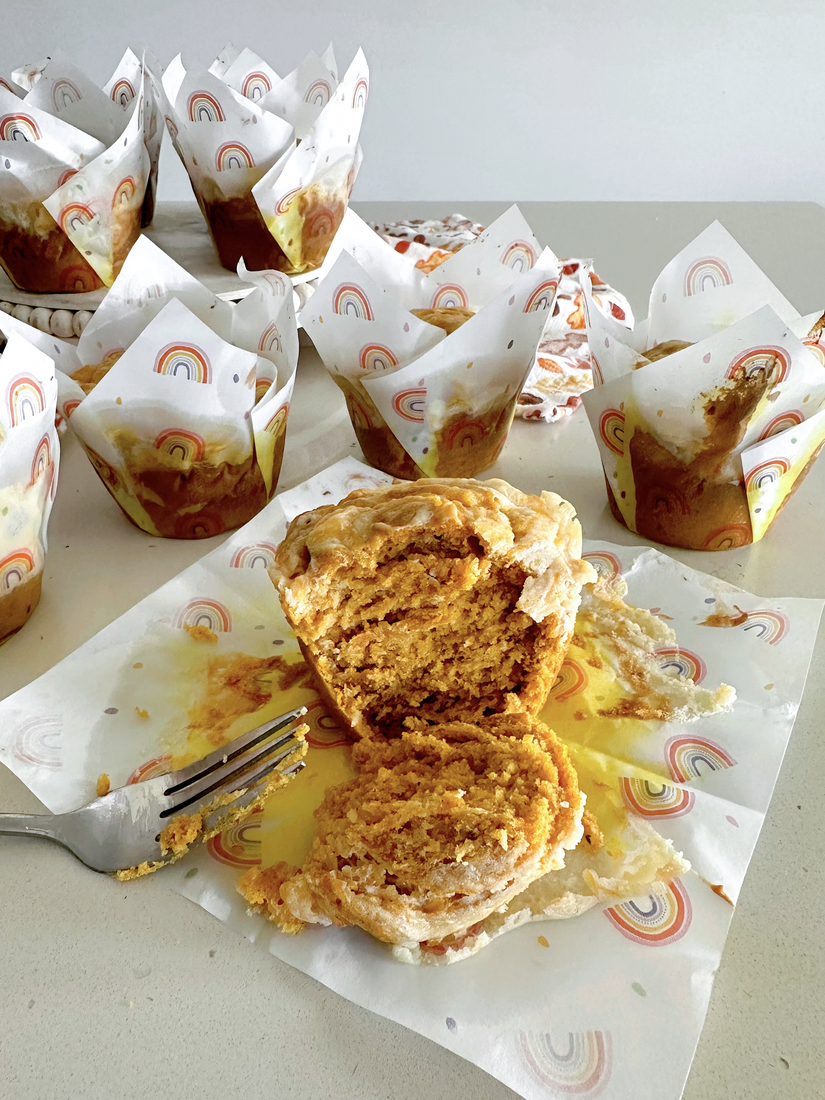 Pumpkin Cheesecake Muffins
