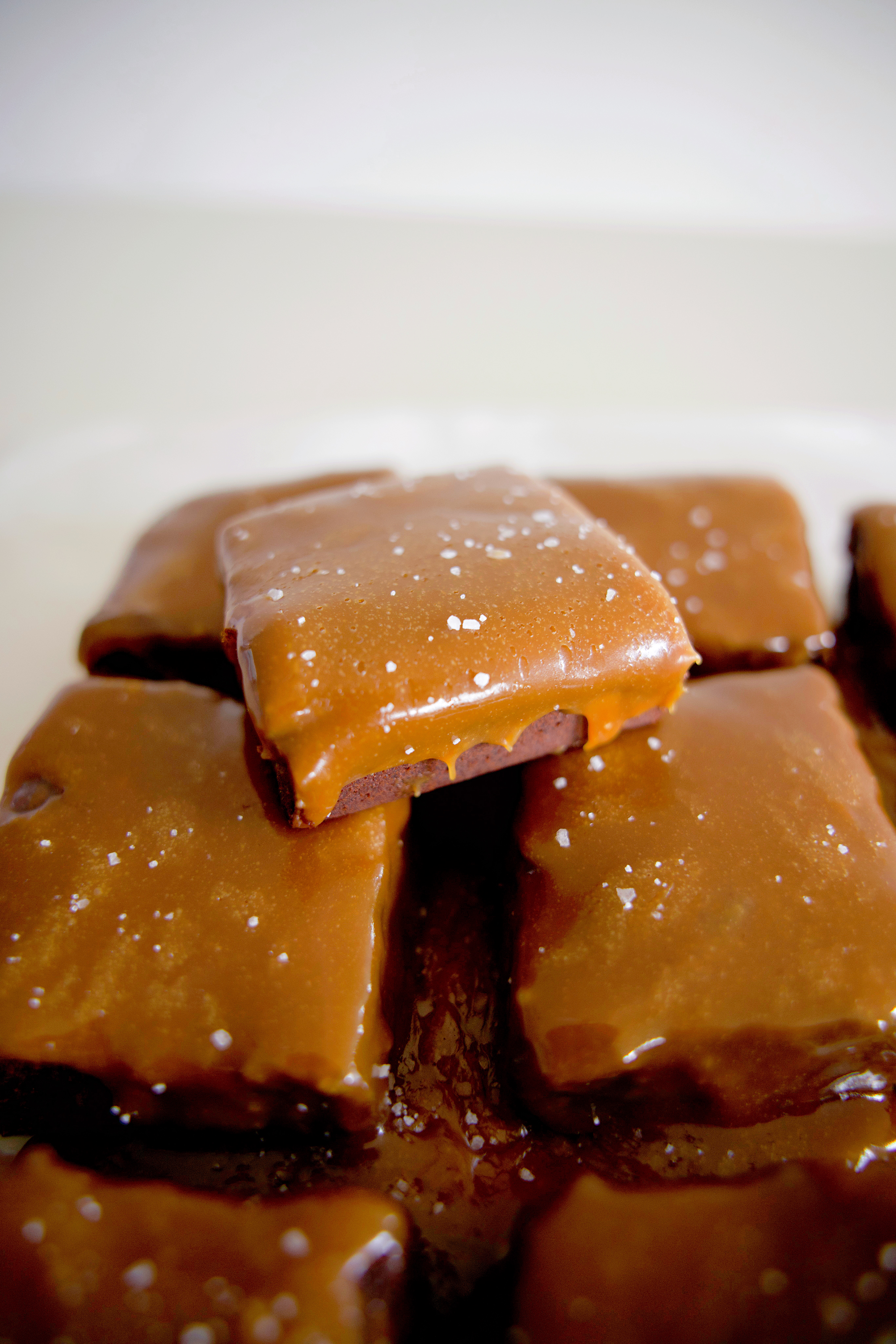 Salted Caramel Espresso Brownies