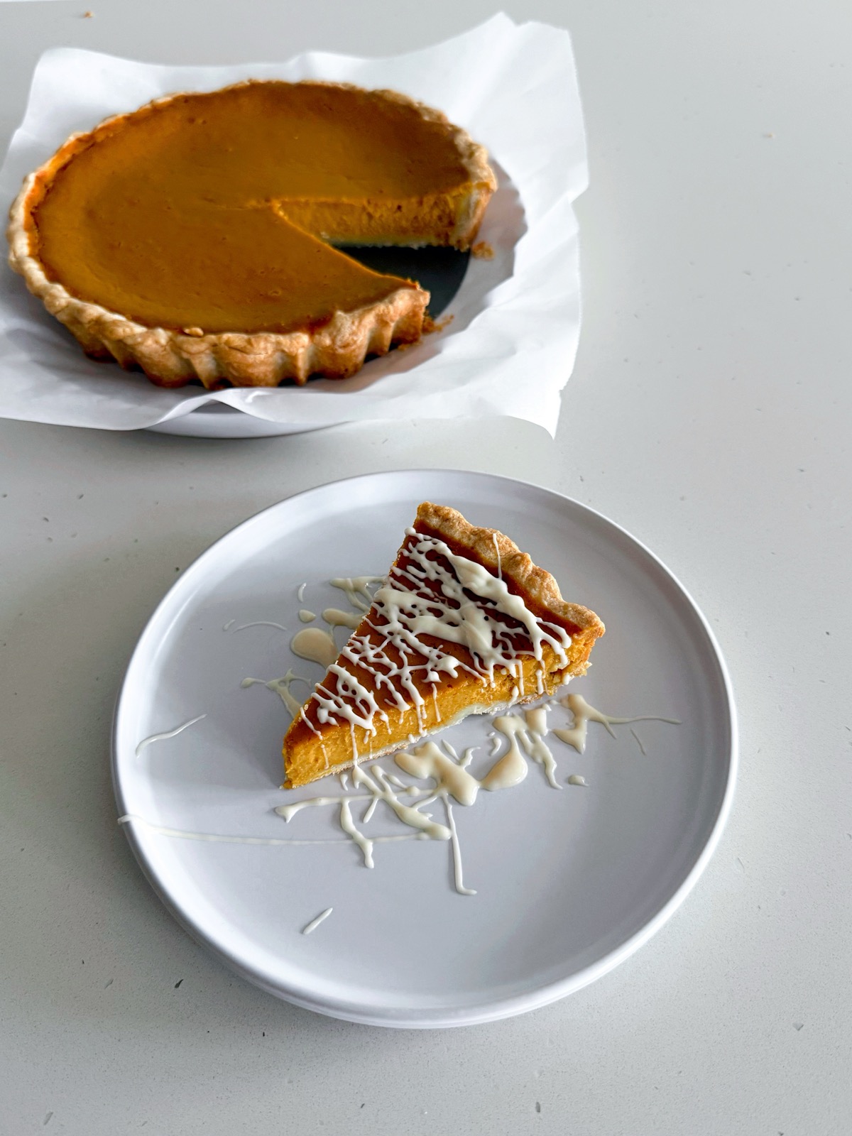 Salted Maple Pumpkin Pie