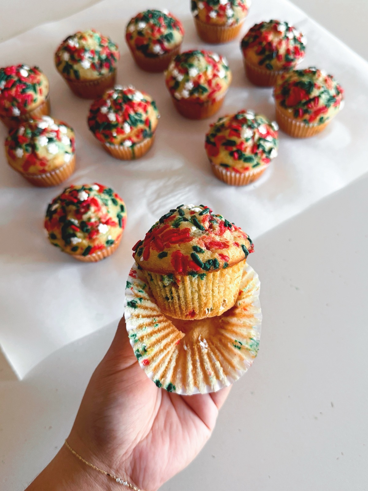 Sugar Cookie Banana Muffins