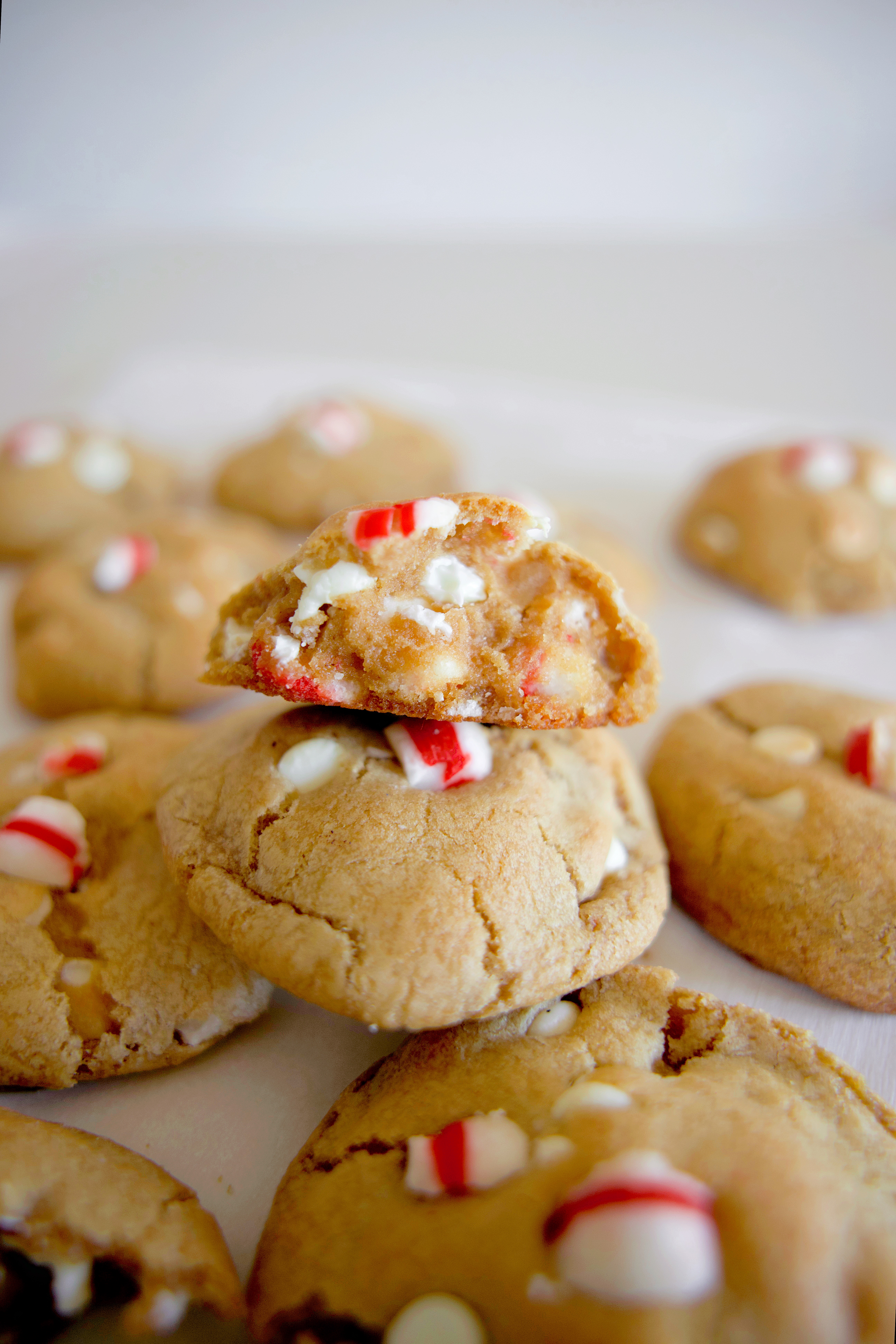 White Chocolate Chip Peppermint Cookies