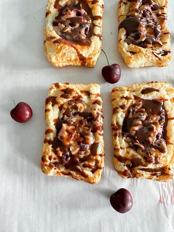 Chocolate Chip Cherry Danish