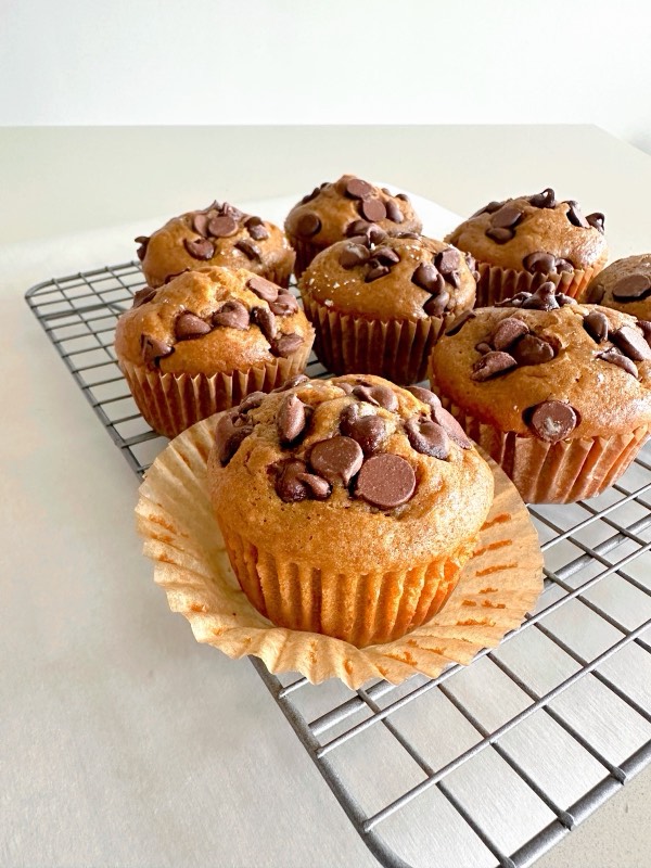 Chocolate Chip Gingerbread Muffins