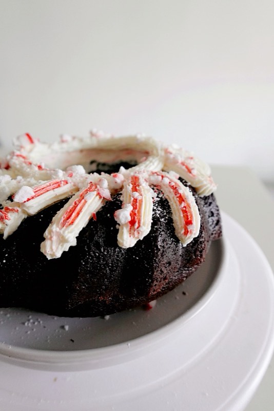 Chocolate Peppermint Bundt Cake