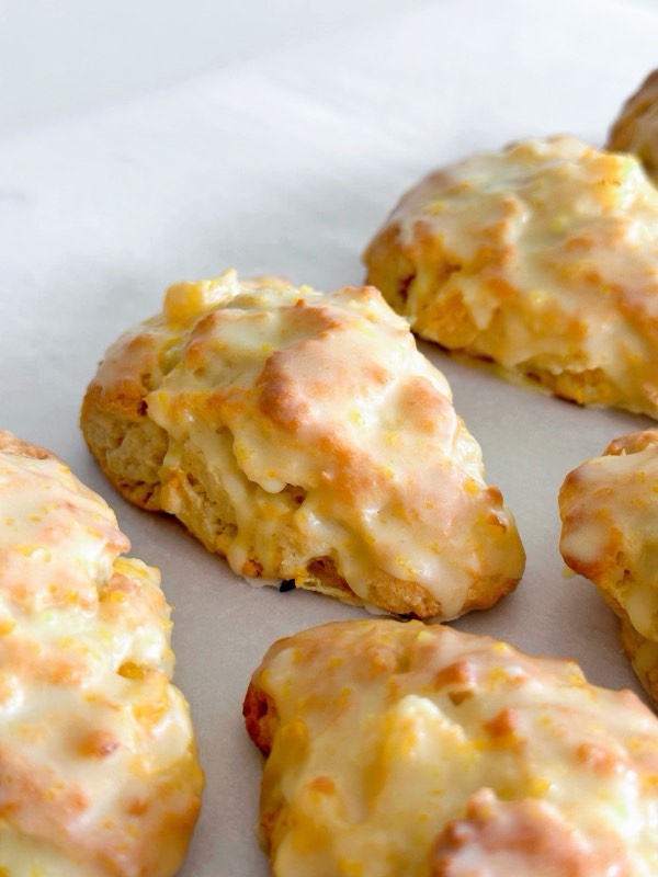 Iced Mandarin Orange Scones