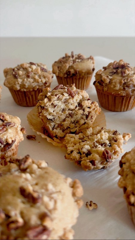 Maple Pecan Streusel Muffins