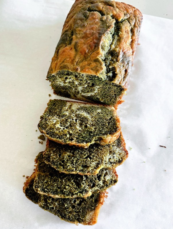 Matcha Marbled Banana Bread