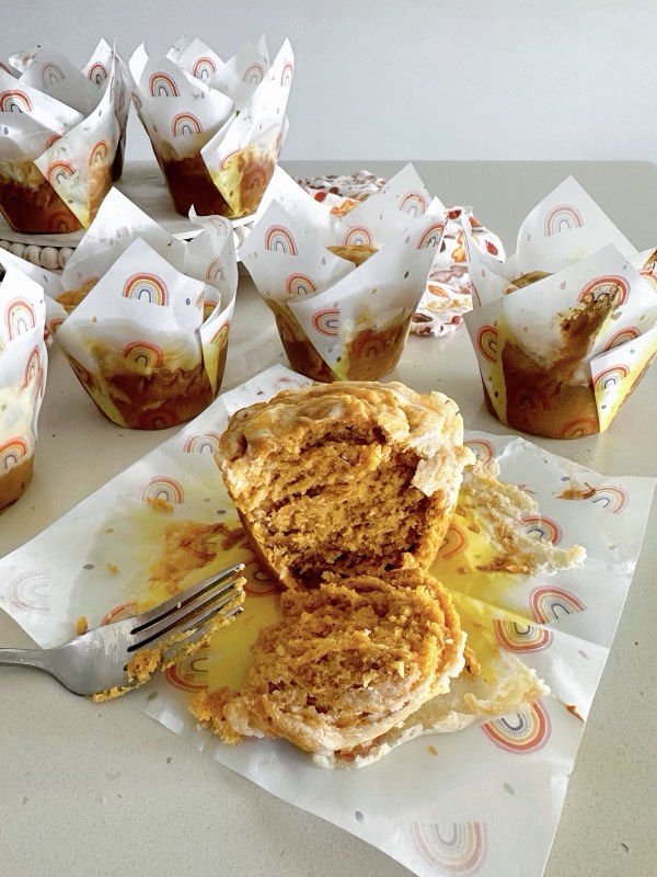 Pumpkin Cheesecake Muffins