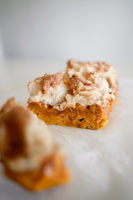 Pumpkin Loaf w a Meringue Topping