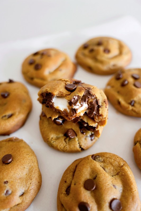 Pumpkin S'mores Cookies