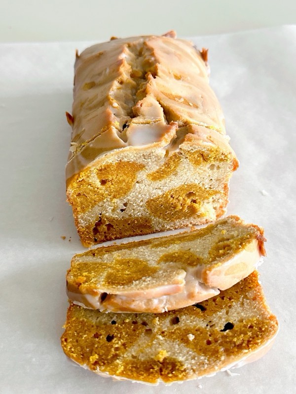 Pumpkin Spice Marbled Pound Cake