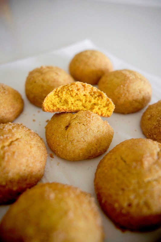 Pumpkin Spice Snickerdoodle Cookies