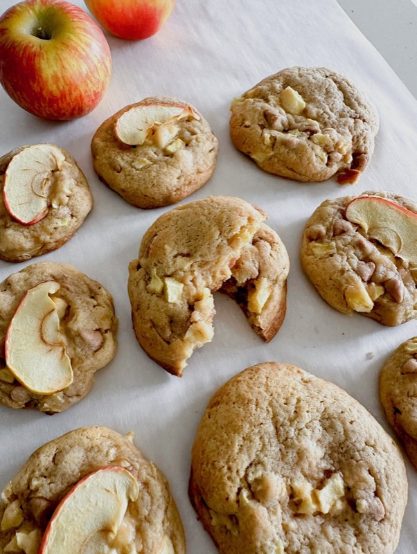 Salted Caramel Chip Apple Cookies